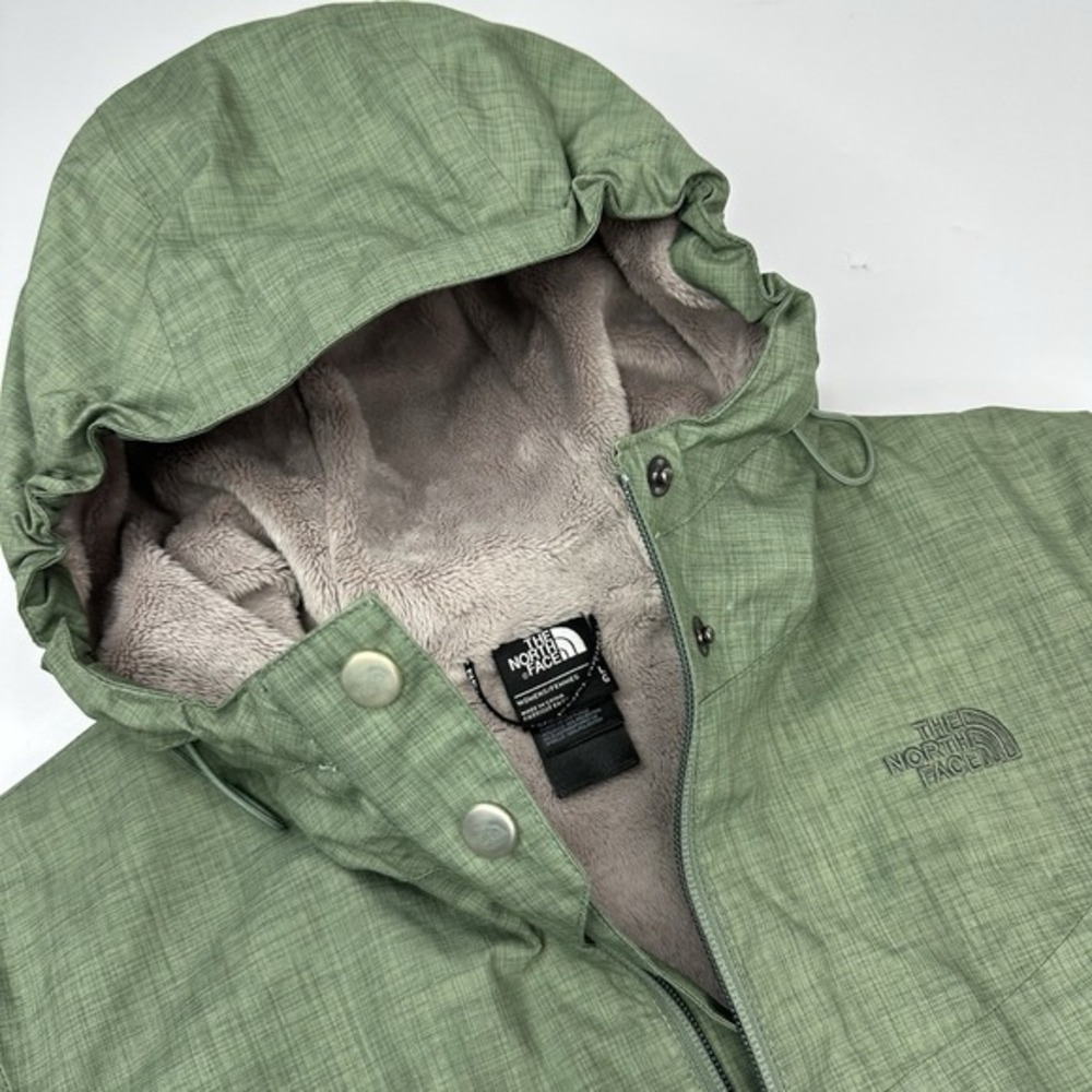 The North Face Women's Parka Jacket Green Hooded Insulated Size Large - Picture 9 of 16